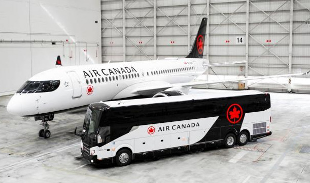 Air Canada bus rides from Waterloo Region Airport